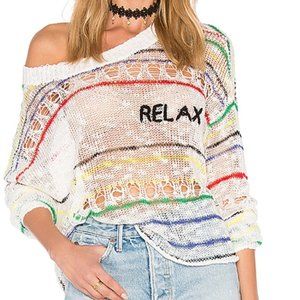 Wildfox Distressed "relax" Cover Up ☀️